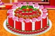 Cake with Fruit Decorations