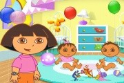 Dora Playtime with the Twins